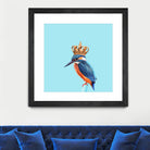 KINGFISHER by Jonas Loose on GIANT ART - blue photo manipulation