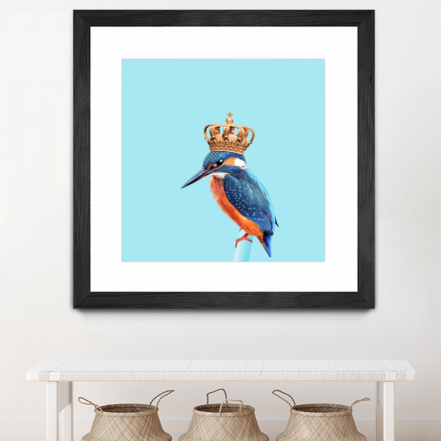 KINGFISHER by Jonas Loose on GIANT ART - blue photo manipulation