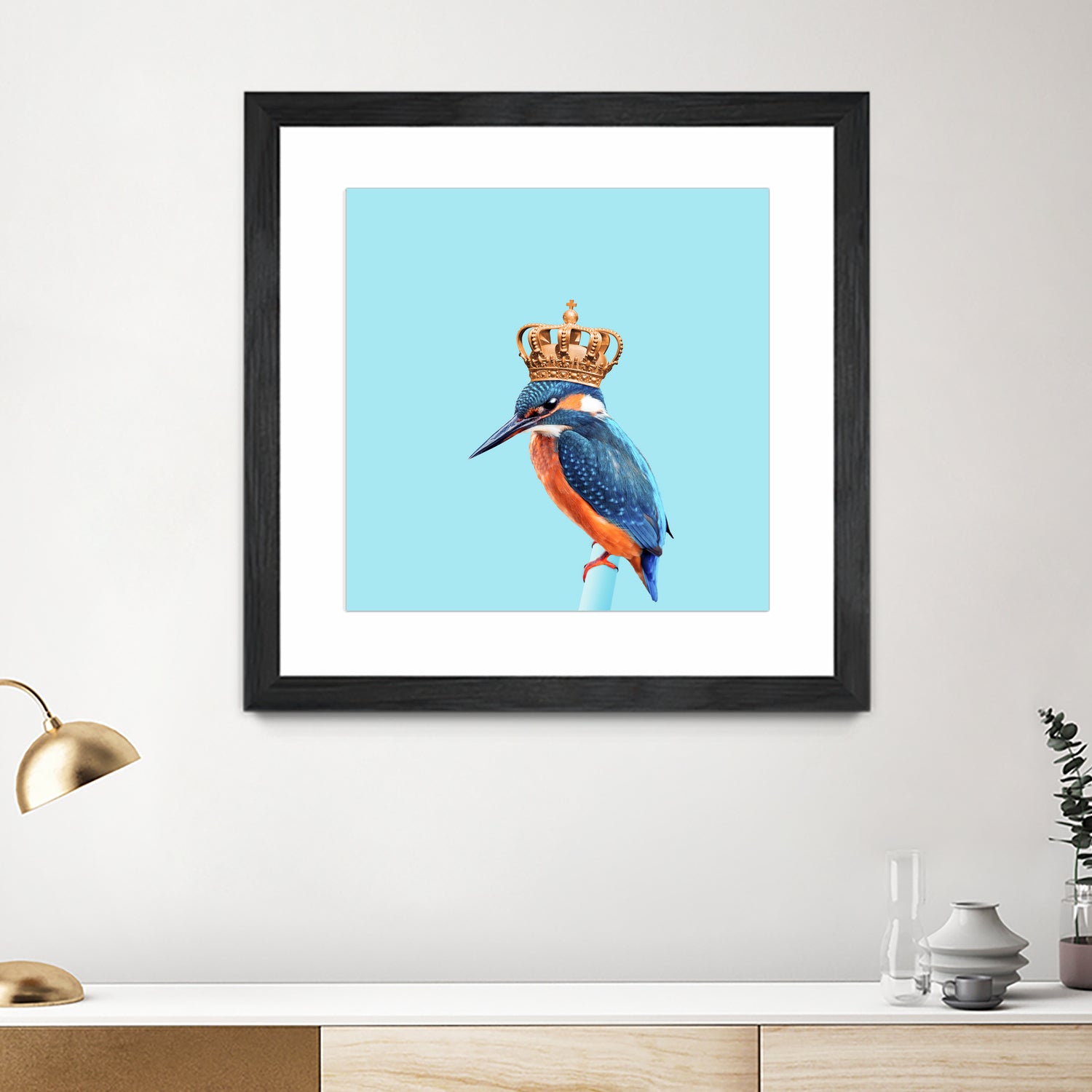 KINGFISHER by Jonas Loose on GIANT ART - blue photo manipulation