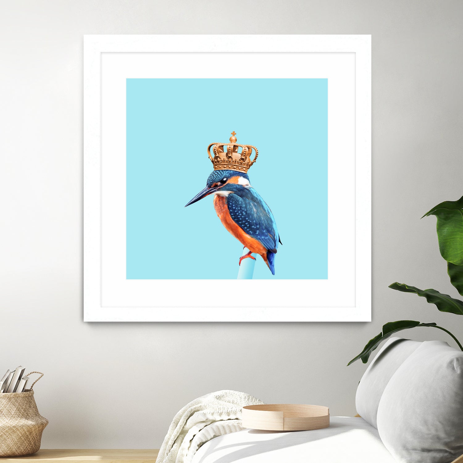 KINGFISHER by Jonas Loose on GIANT ART - blue photo manipulation