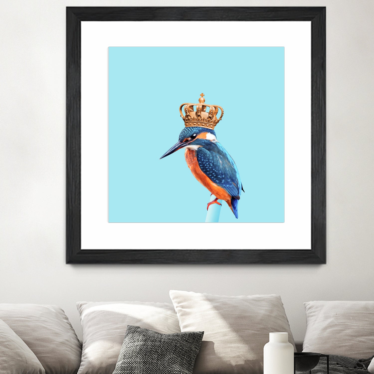 KINGFISHER by Jonas Loose on GIANT ART - blue photo manipulation