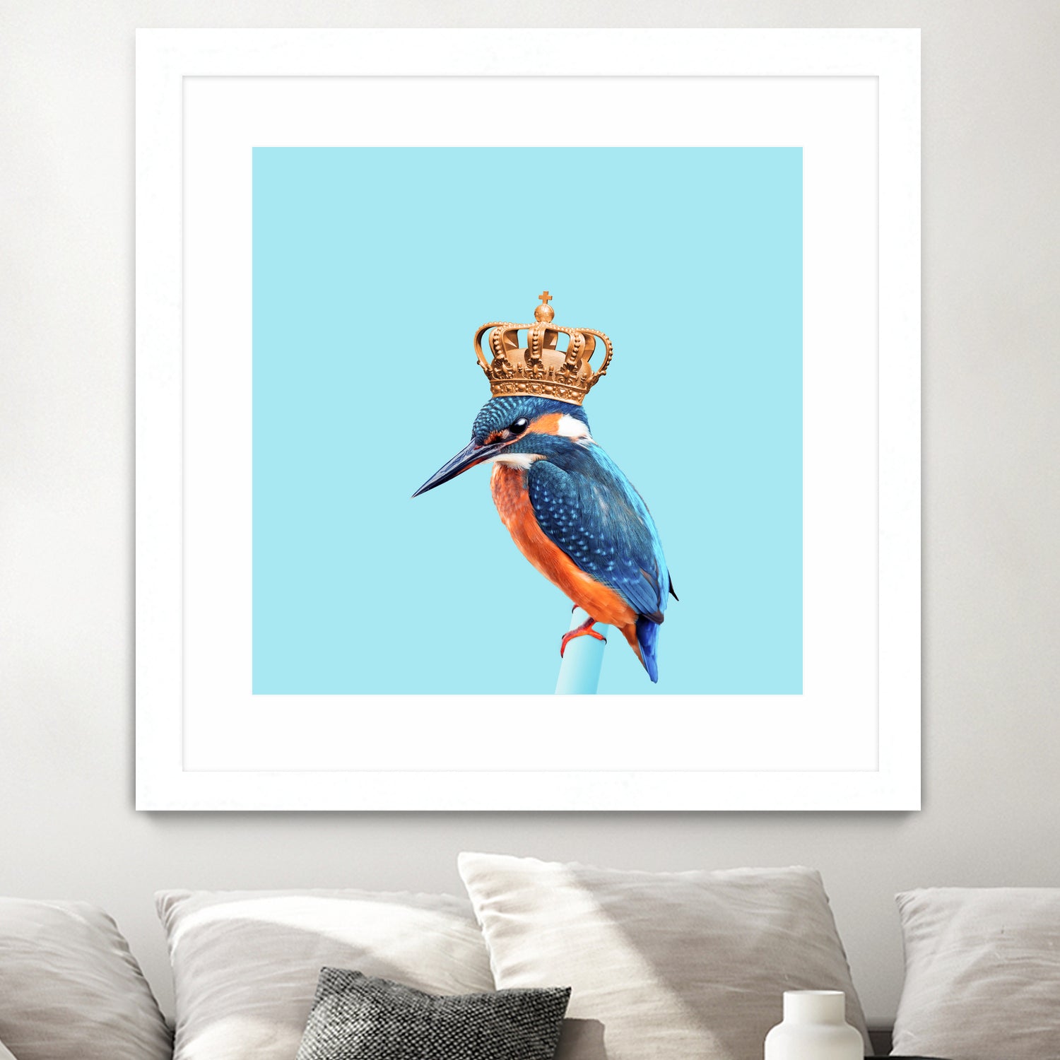 KINGFISHER by Jonas Loose on GIANT ART - blue photo manipulation