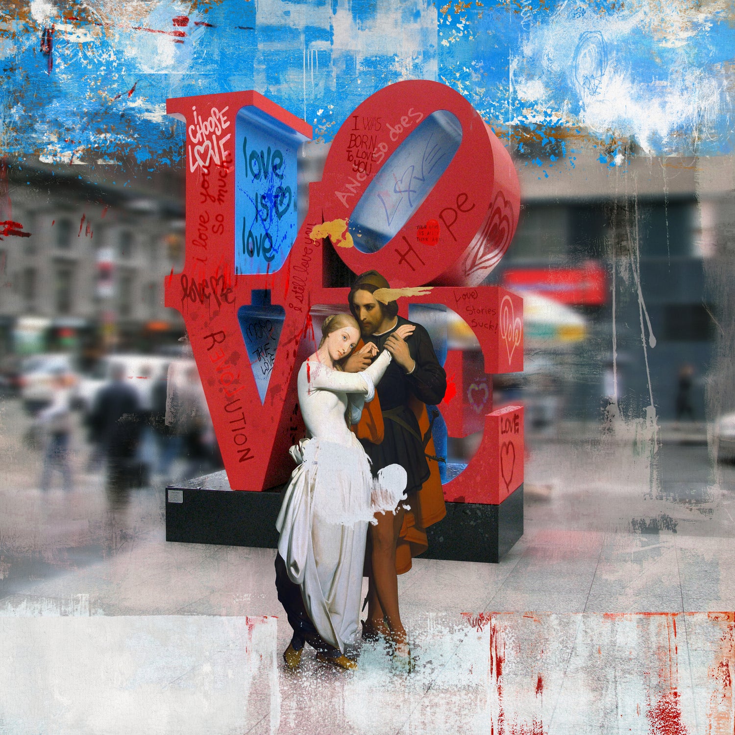 Love II by José Luis Guerrero on GIANT ART - red digital painting