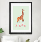 ROLLERSKATING GIRAFFE by Jonas Loose on GIANT ART - green photo manipulation