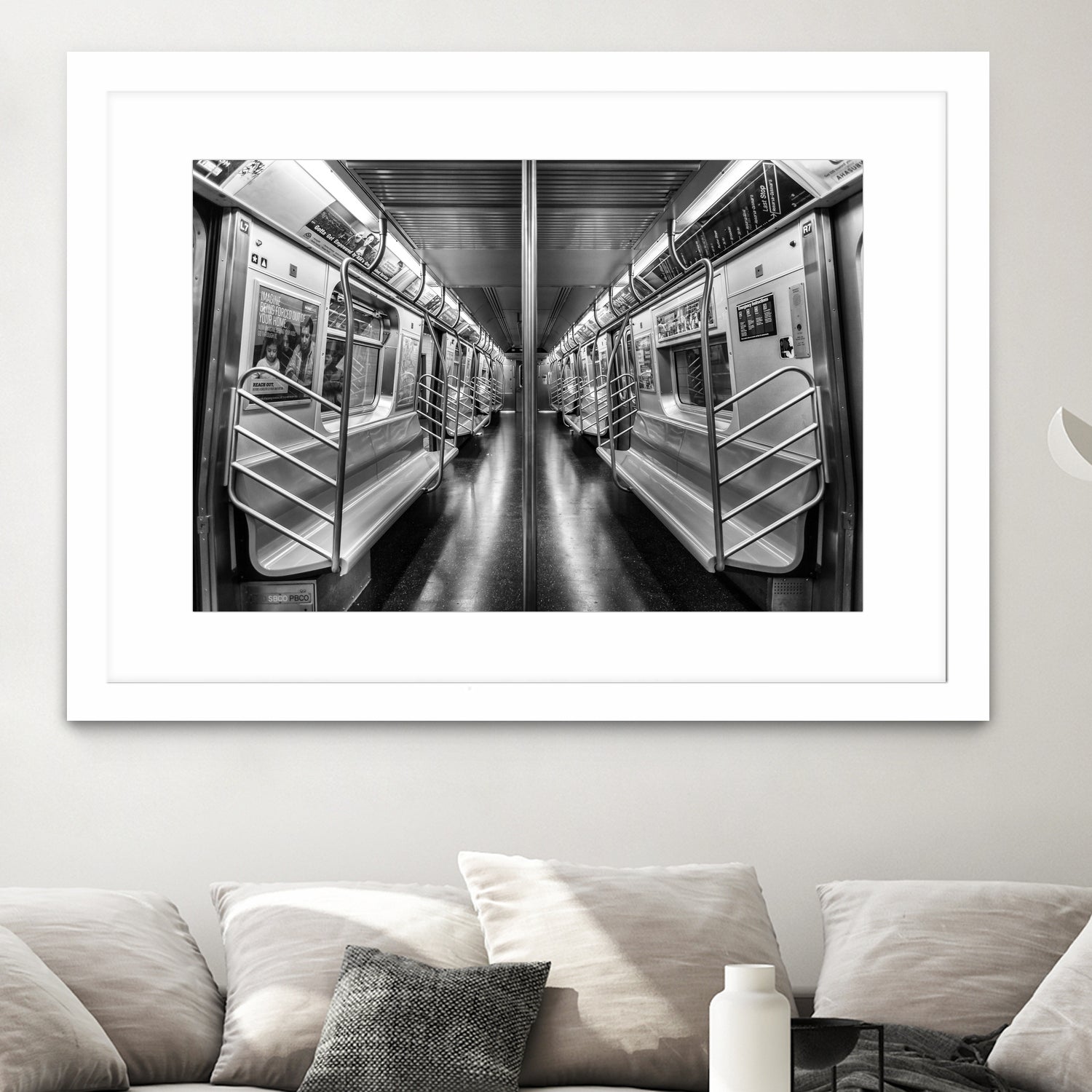 NYC subway N train by Jianfeng Chen on GIANT ART - black photo manipulation