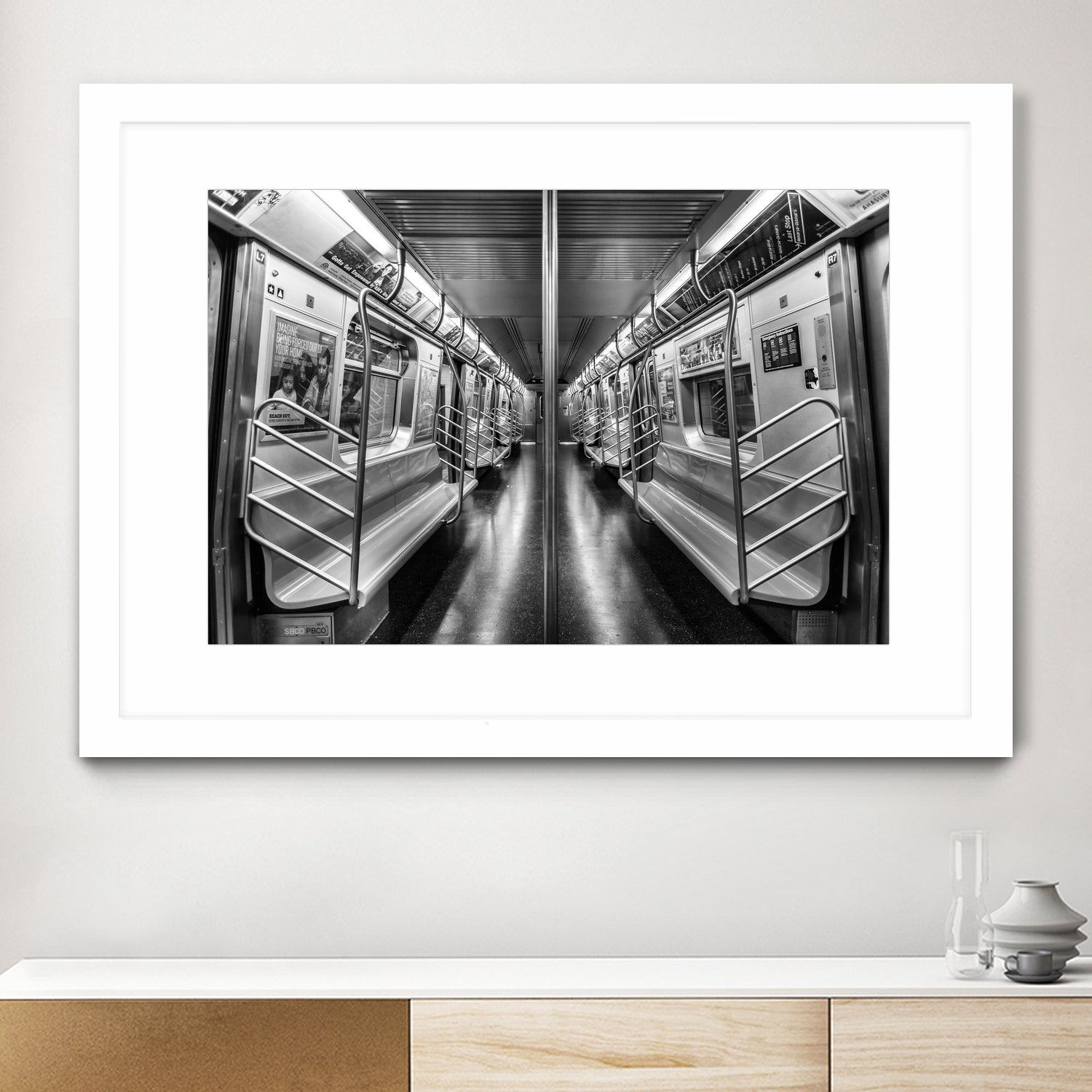 NYC subway N train by Jianfeng Chen on GIANT ART - black photo manipulation