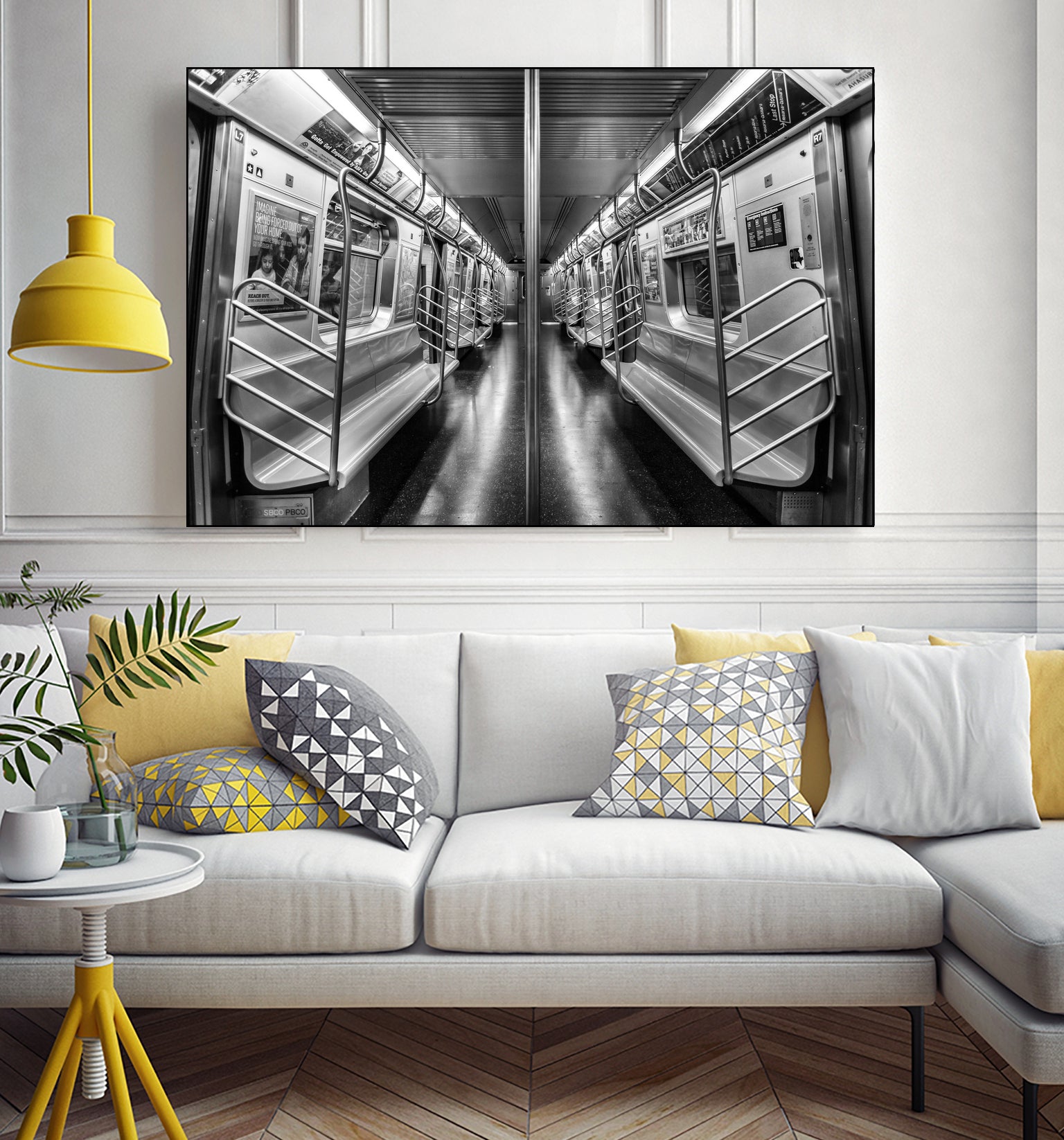 NYC subway N train by Jianfeng Chen on GIANT ART - black photo manipulation