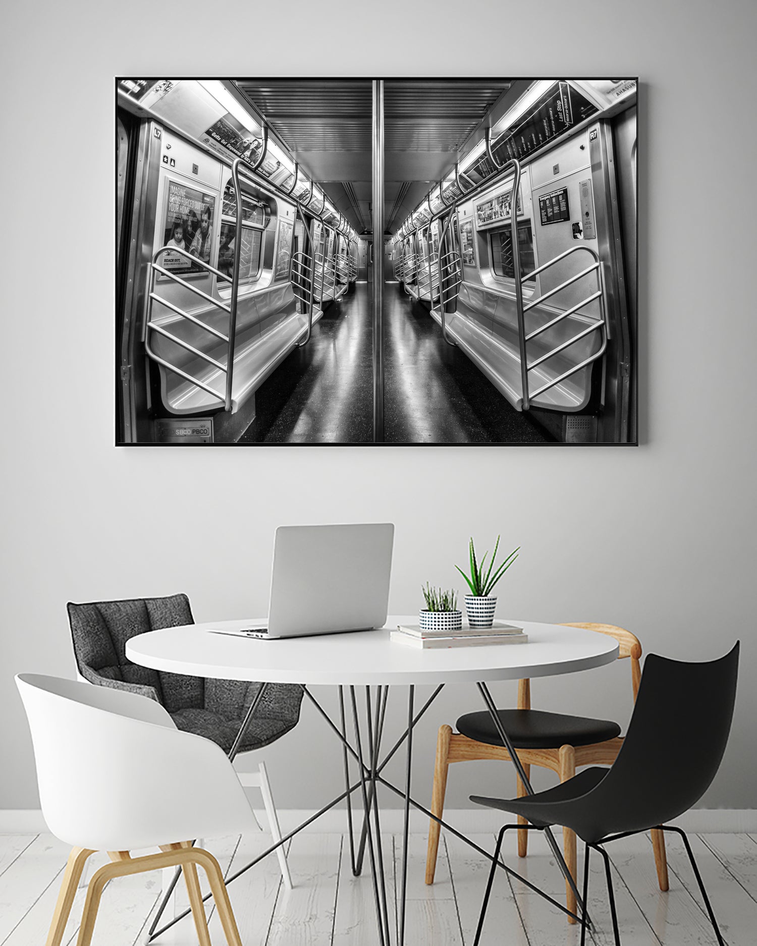 NYC subway N train by Jianfeng Chen on GIANT ART - black photo manipulation