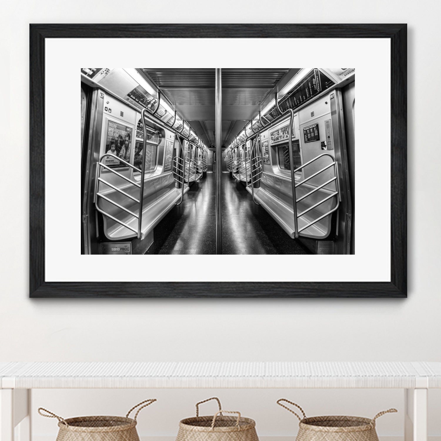 NYC subway N train by Jianfeng Chen on GIANT ART - black photo manipulation