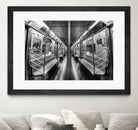 NYC subway N train by Jianfeng Chen on GIANT ART - black photo manipulation