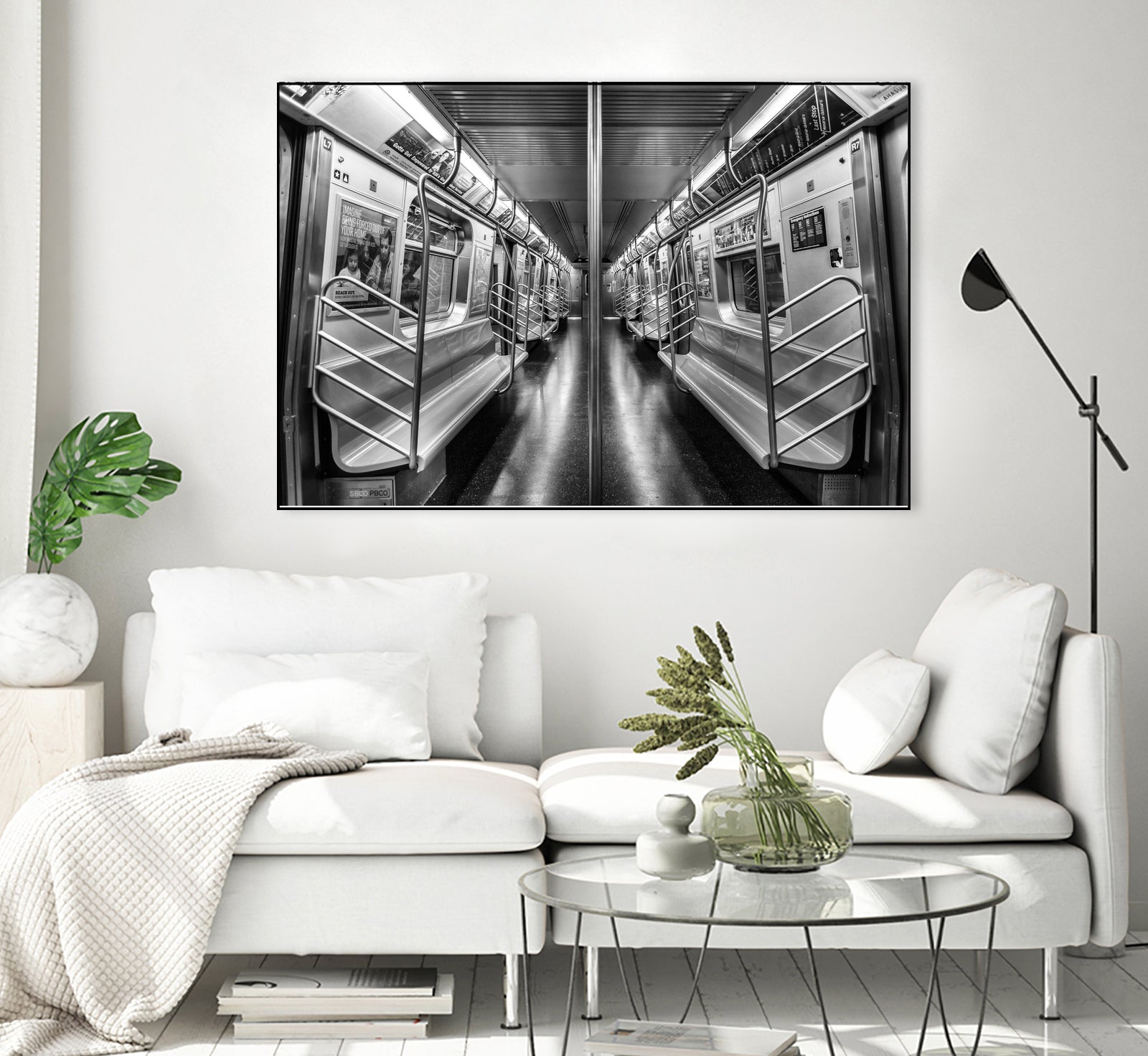 NYC subway N train by Jianfeng Chen on GIANT ART - black photo manipulation