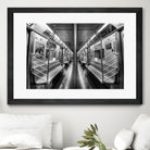 NYC subway N train by Jianfeng Chen on GIANT ART - black photo manipulation