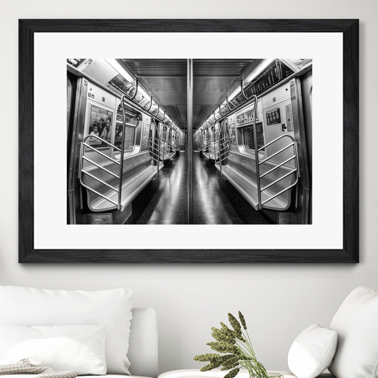 NYC subway N train by Jianfeng Chen on GIANT ART - black photo manipulation