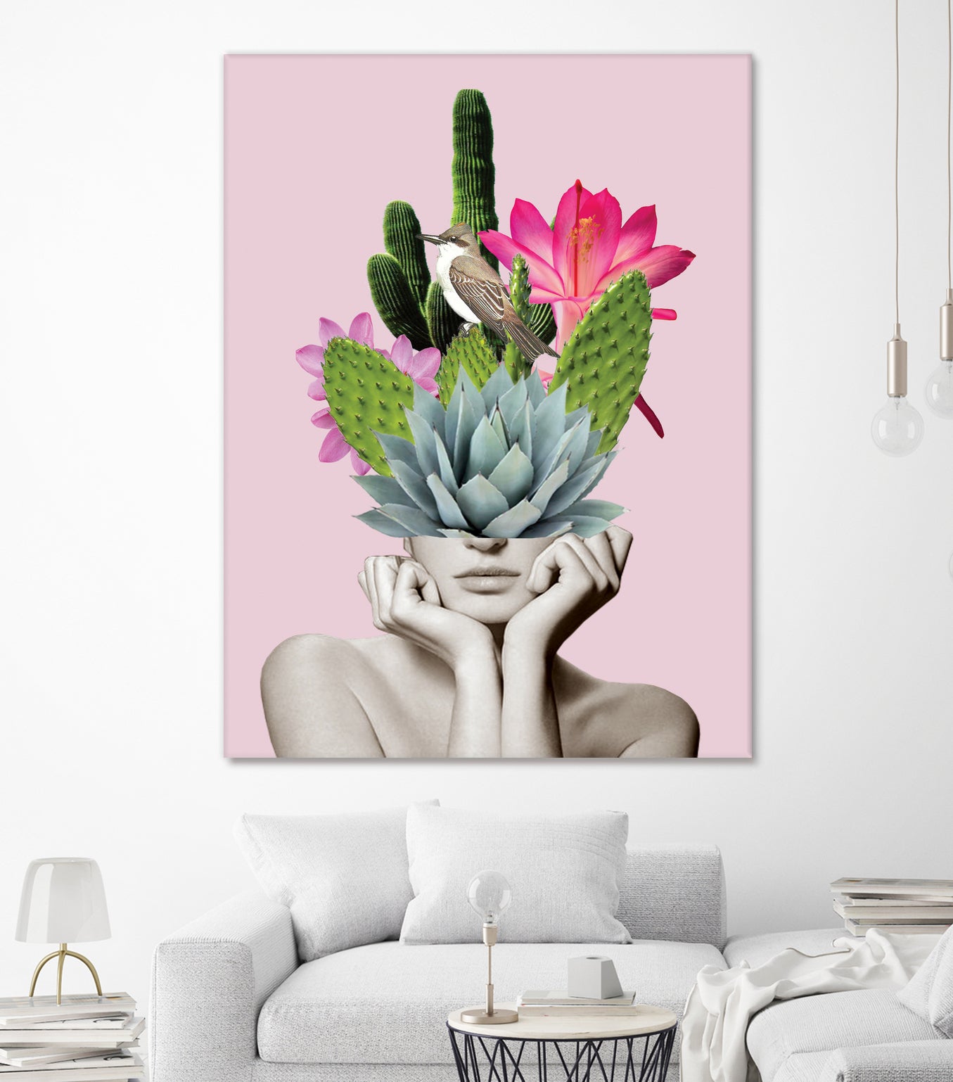 Cactus Lady by dada22 . on GIANT ART - pink photo illustration