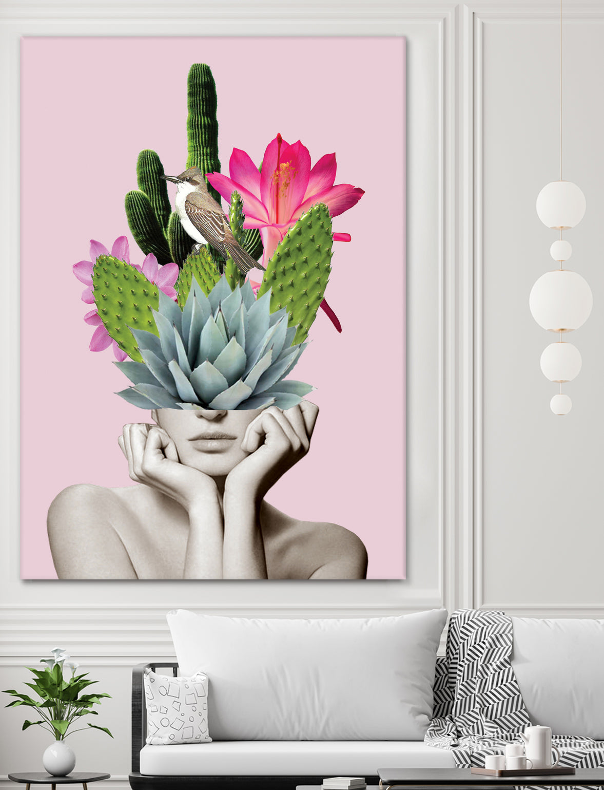 Cactus Lady by dada22 . on GIANT ART - pink photo illustration