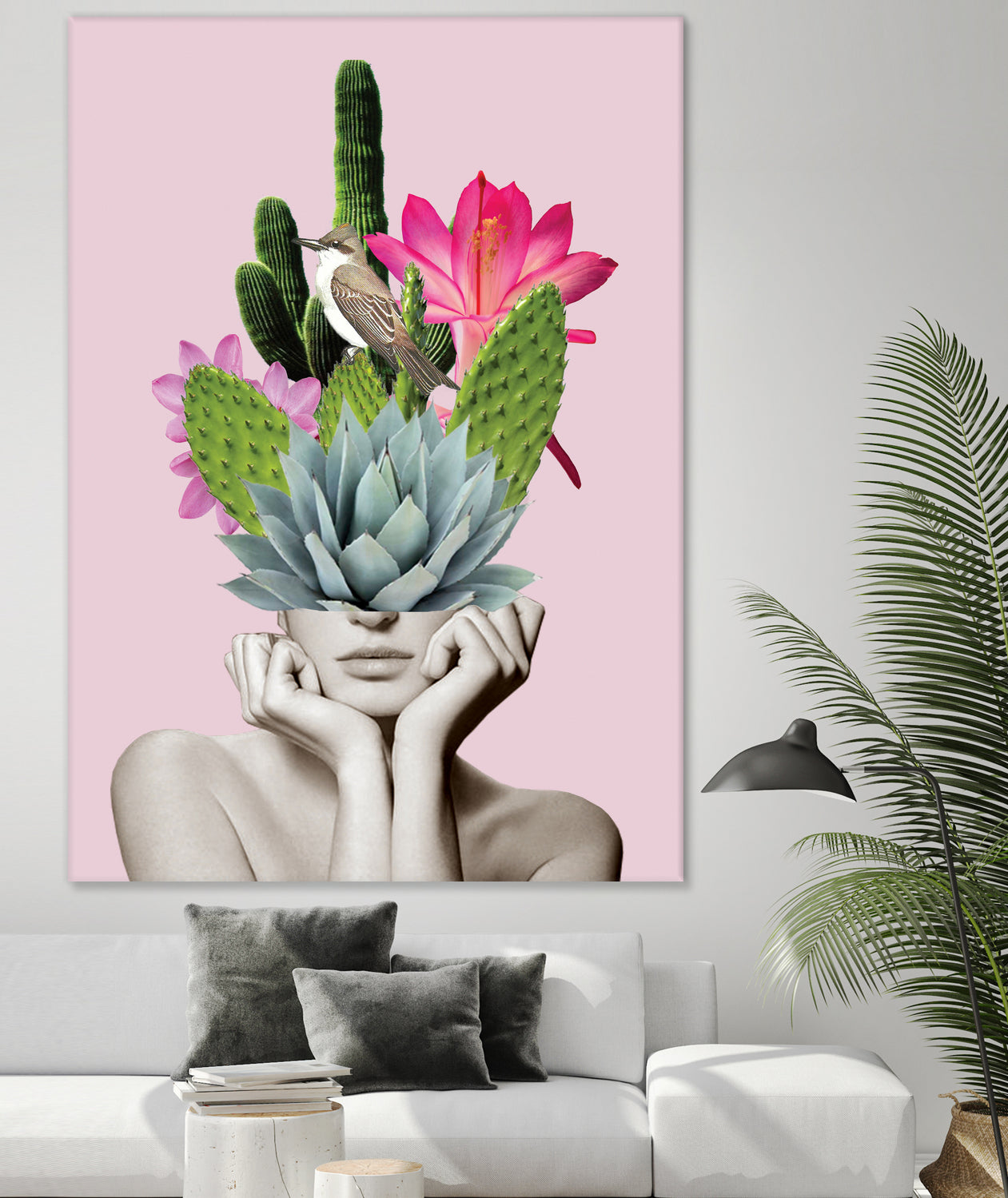 Cactus Lady by dada22 . on GIANT ART - pink photo illustration