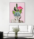 Cactus Lady by dada22 . on GIANT ART - pink photo illustration