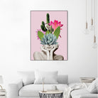 Cactus Lady by dada22 . on GIANT ART - pink photo illustration