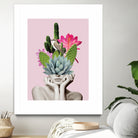 Cactus Lady by dada22 . on GIANT ART - pink photo illustration