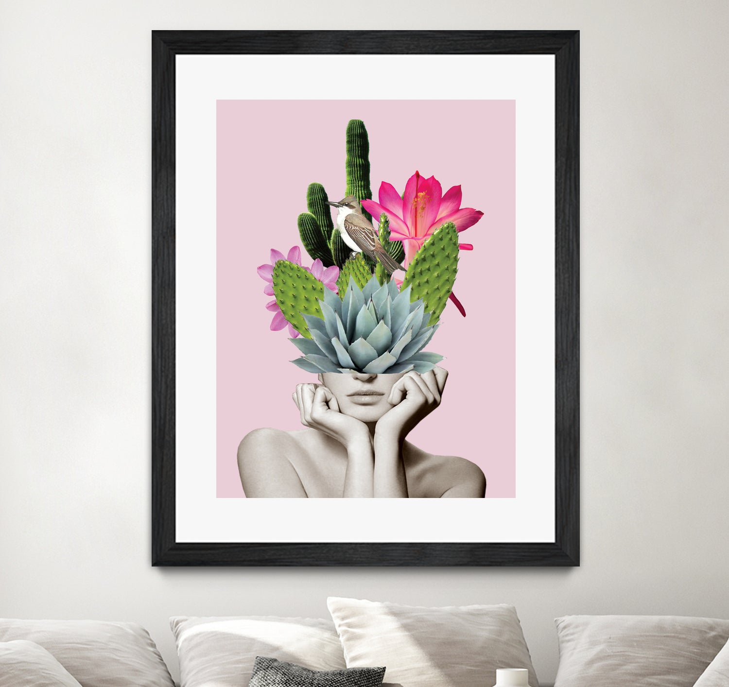 Cactus Lady by dada22 . on GIANT ART - pink photo illustration