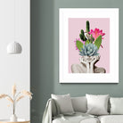 Cactus Lady by dada22 . on GIANT ART - pink photo illustration