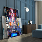 New York City - Times Square by Rafael Salazar on GIANT ART - blue digital painting