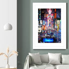 New York City - Times Square by Rafael Salazar on GIANT ART - blue digital painting