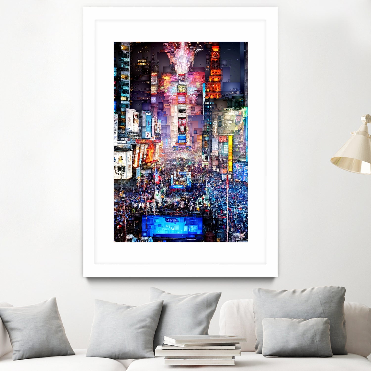 New York City - Times Square by Rafael Salazar on GIANT ART - blue digital painting