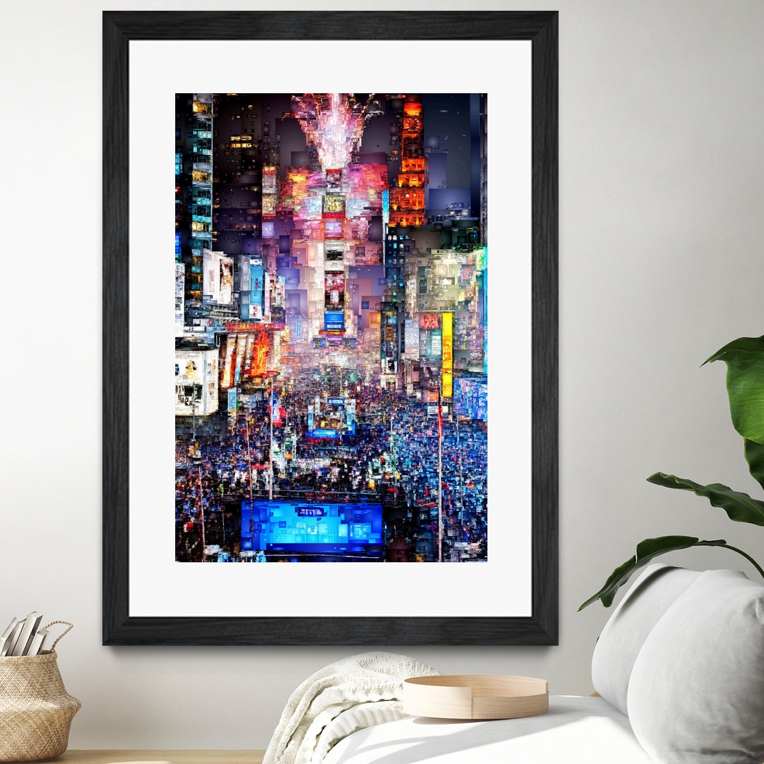 New York City - Times Square by Rafael Salazar on GIANT ART - blue digital painting