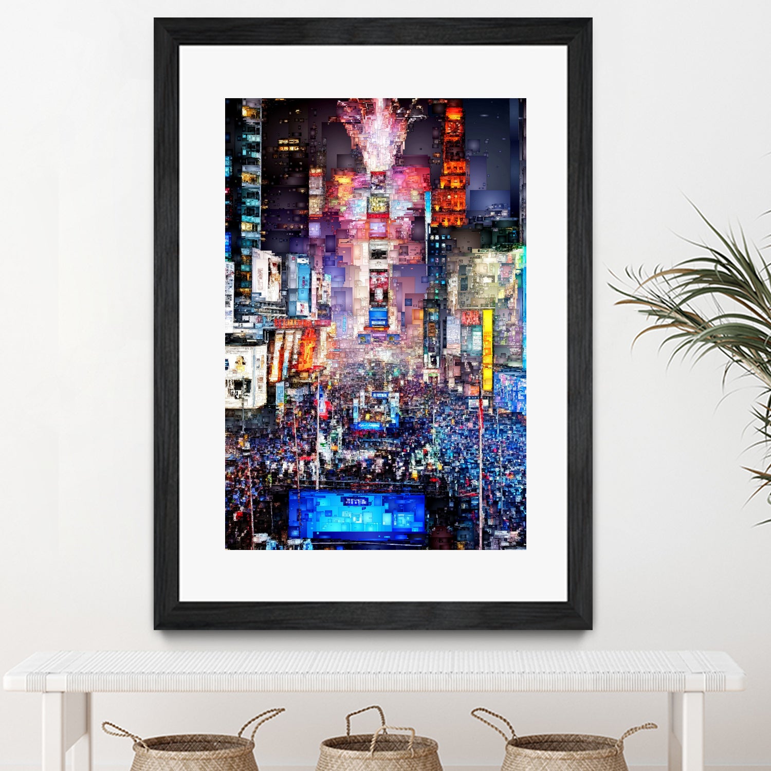 New York City - Times Square by Rafael Salazar on GIANT ART - blue digital painting