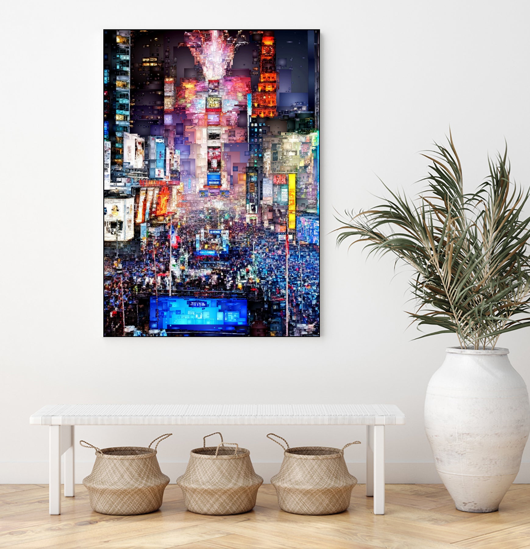 New York City - Times Square by Rafael Salazar on GIANT ART - blue digital painting