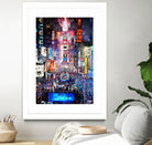 New York City - Times Square by Rafael Salazar on GIANT ART - blue digital painting