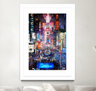 New York City - Times Square by Rafael Salazar on GIANT ART - blue digital painting