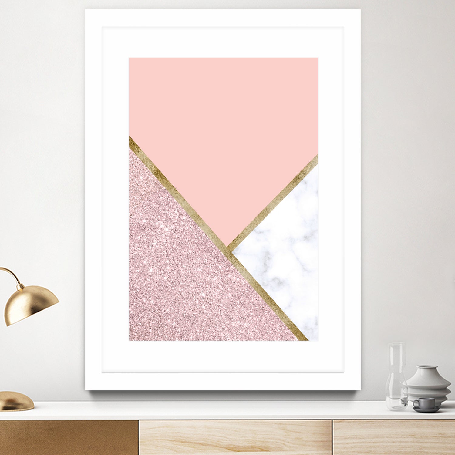 Glitter and marble by Denitsa Tsonkova on GIANT ART - pink digital drawing