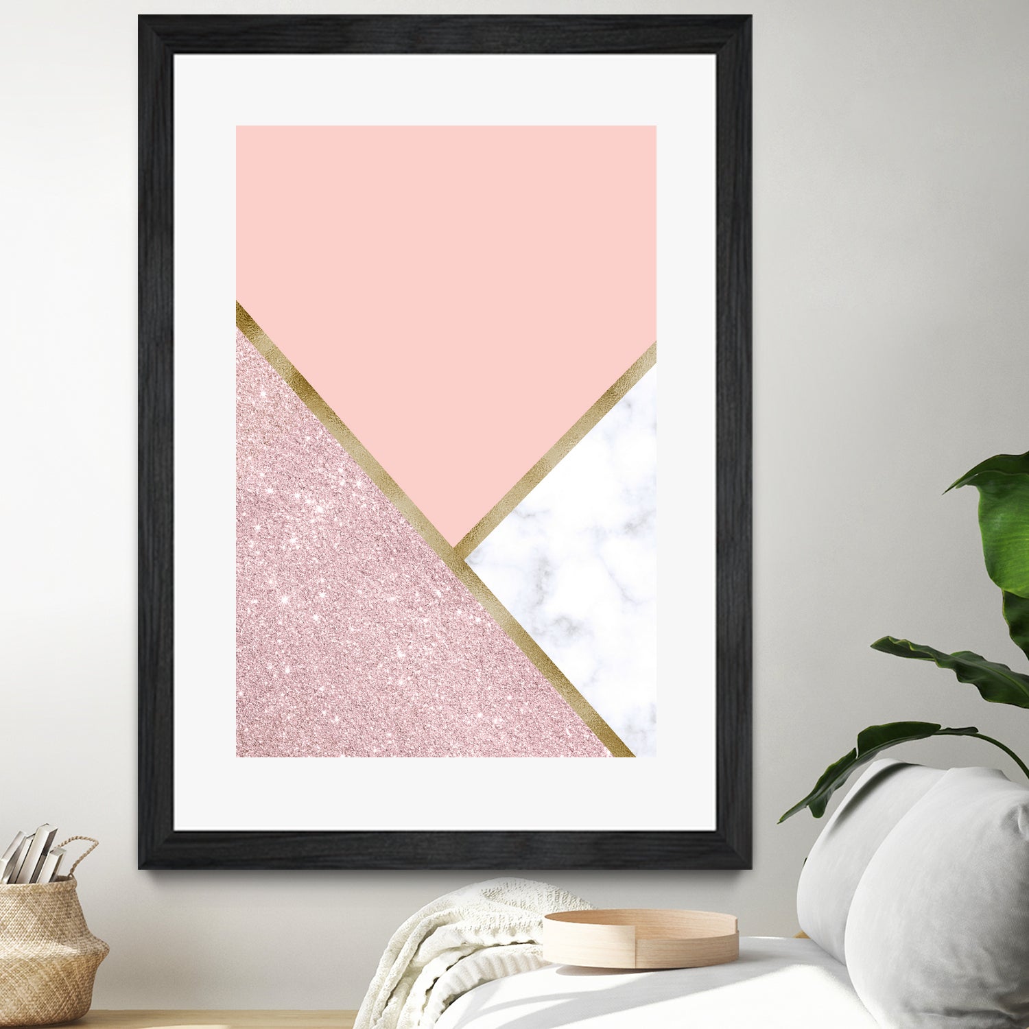 Glitter and marble by Denitsa Tsonkova on GIANT ART - pink digital drawing