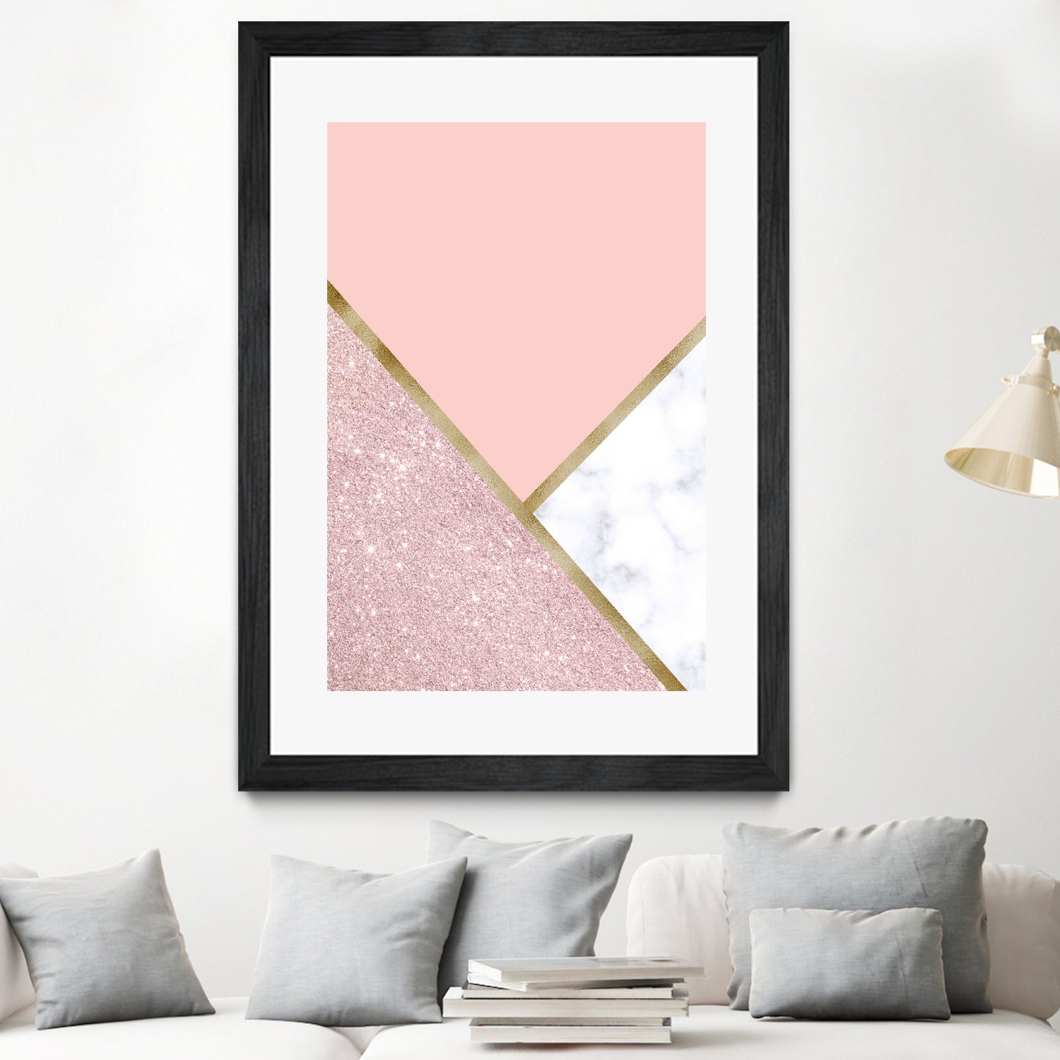 Glitter and marble by Denitsa Tsonkova on GIANT ART - pink digital drawing