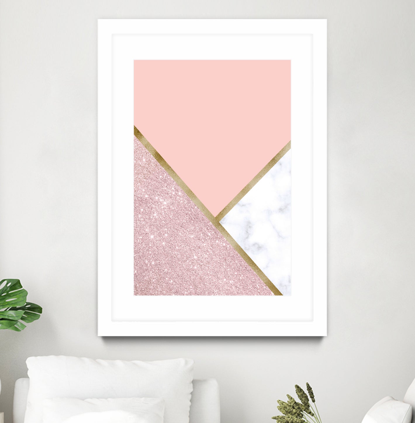 Glitter and marble by Denitsa Tsonkova on GIANT ART - pink digital drawing