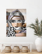 Michelangelo's Sibilla Delfica & Bette Davis by Luigi Tarini on GIANT ART - gray photo manipulation