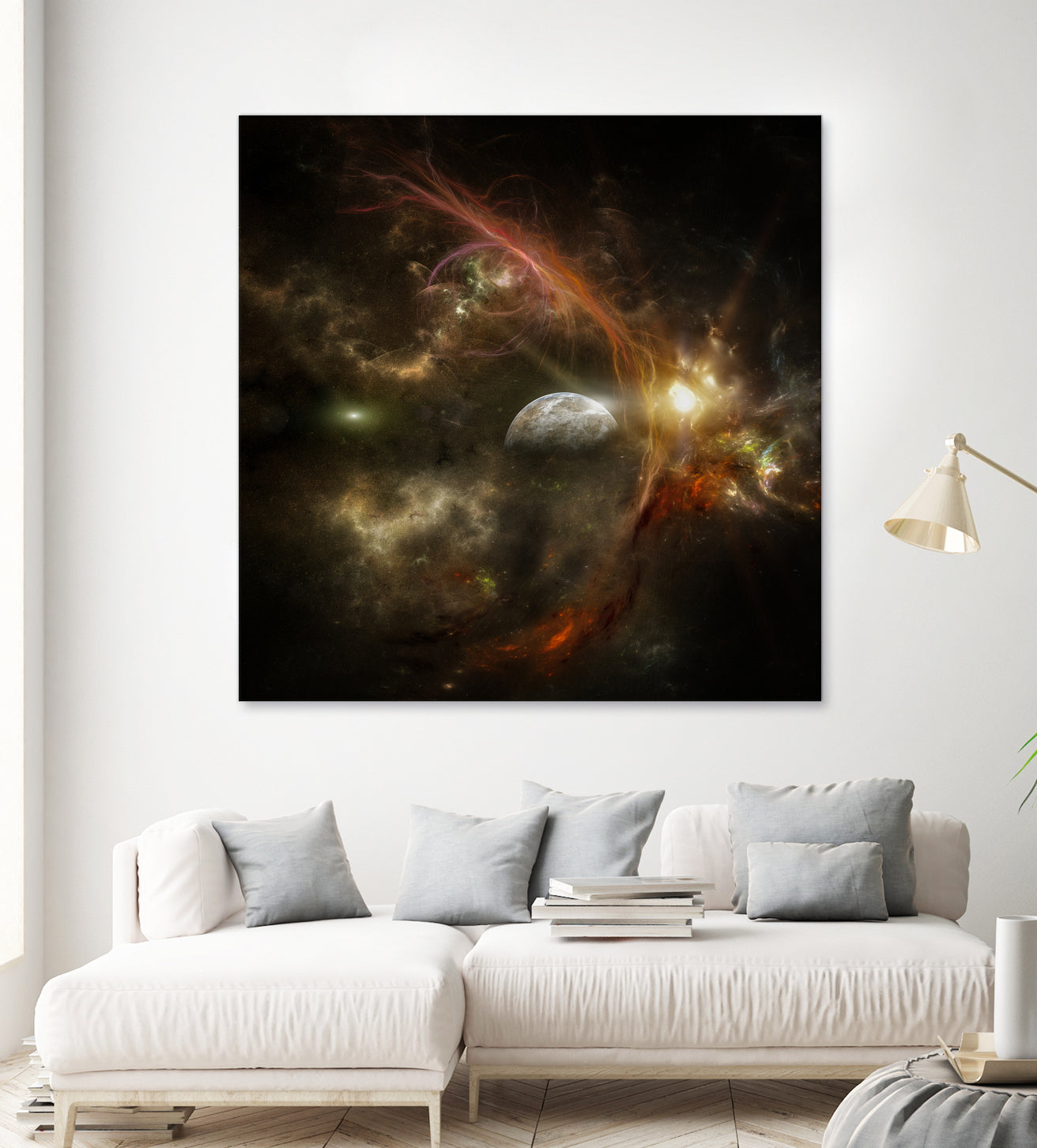 Bright nebula by Alain Gaymard on GIANT ART - black 3d art