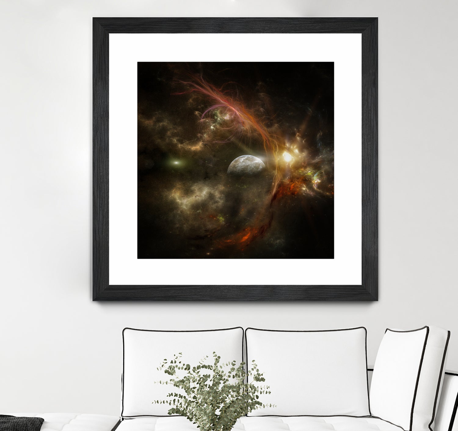 Bright nebula by Alain Gaymard on GIANT ART - black 3d art