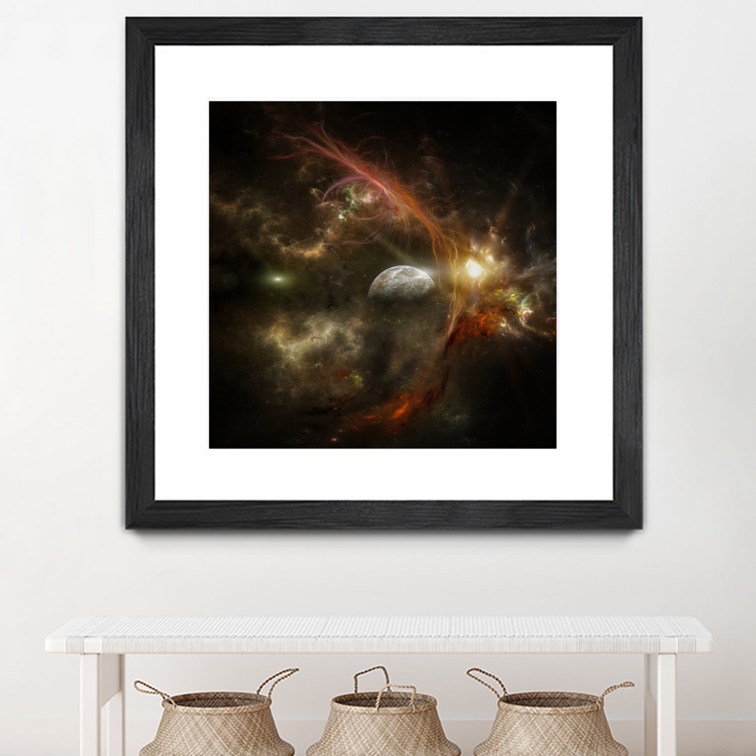 Bright nebula by Alain Gaymard on GIANT ART - black 3d art