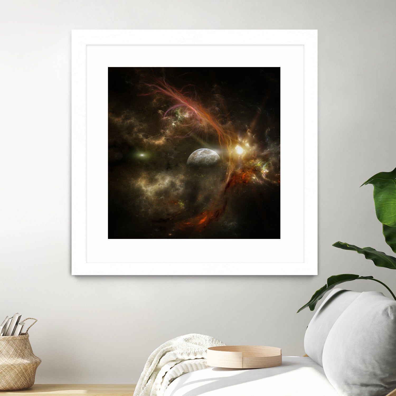 Bright nebula by Alain Gaymard on GIANT ART - black 3d art