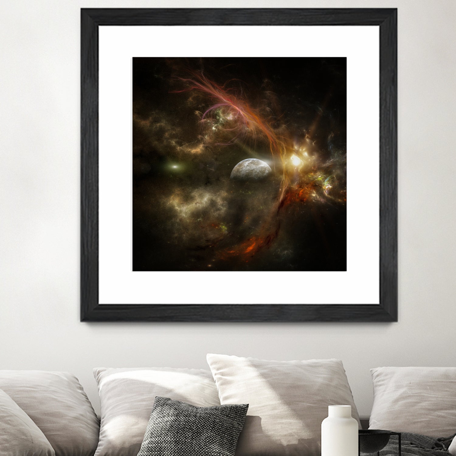 Bright nebula by Alain Gaymard on GIANT ART - black 3d art