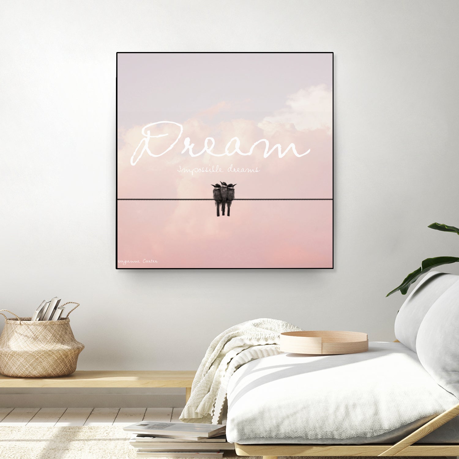 Dreamer by Donna Carter on GIANT ART - pink typography