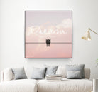 Dreamer by Donna Carter on GIANT ART - pink typography