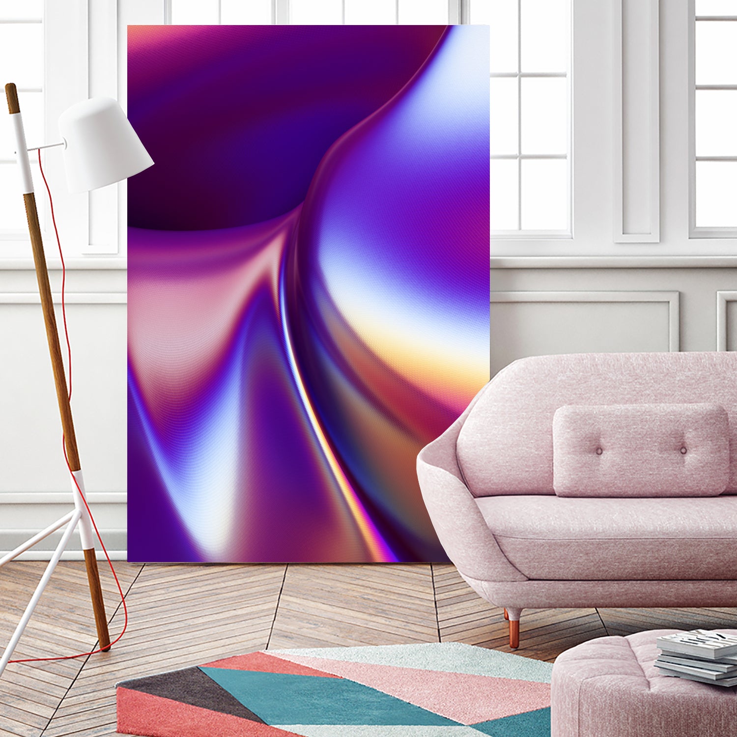 Purple Wave by Danny Jardim on GIANT ART - fuchsia digital painting