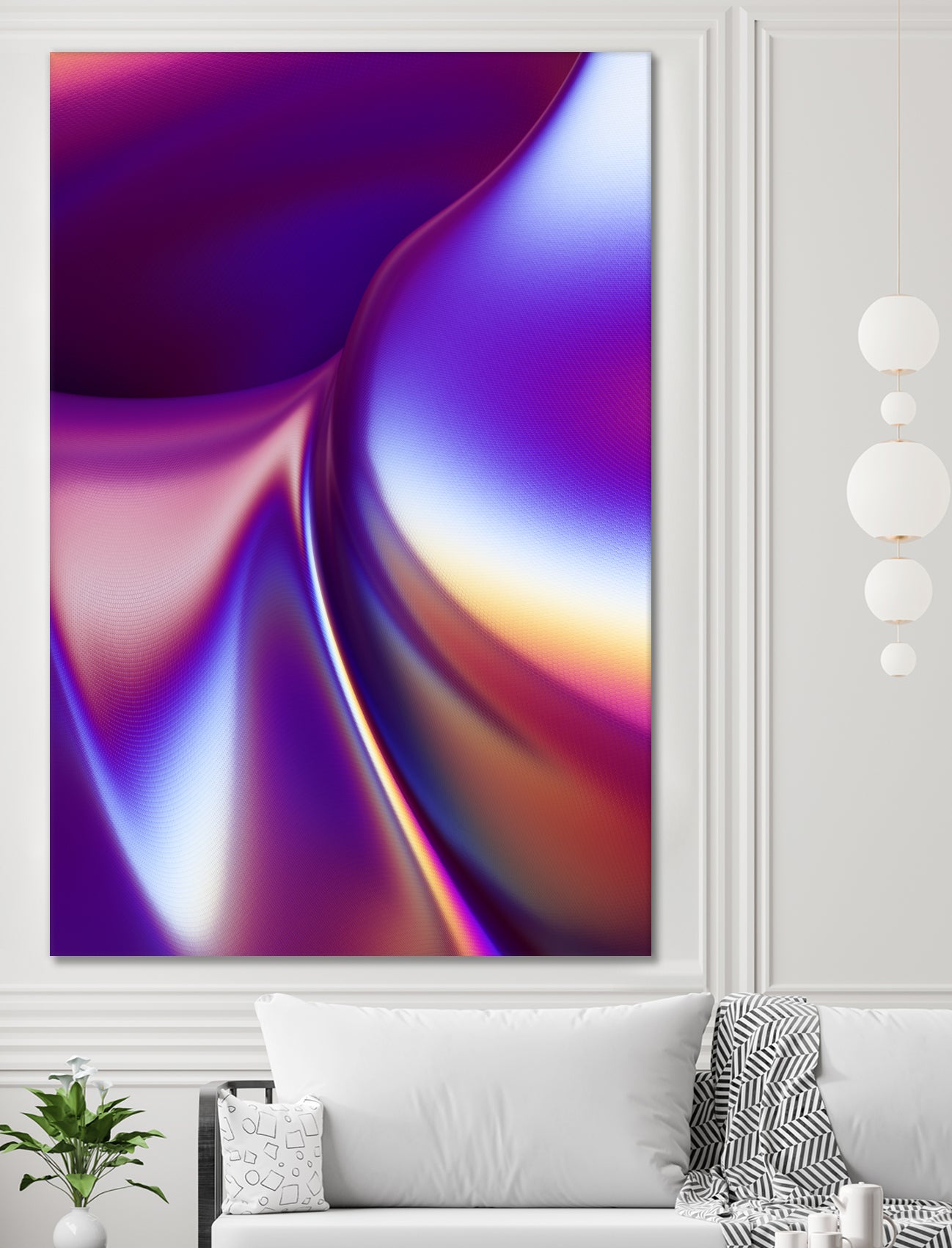 Purple Wave by Danny Jardim on GIANT ART - fuchsia digital painting