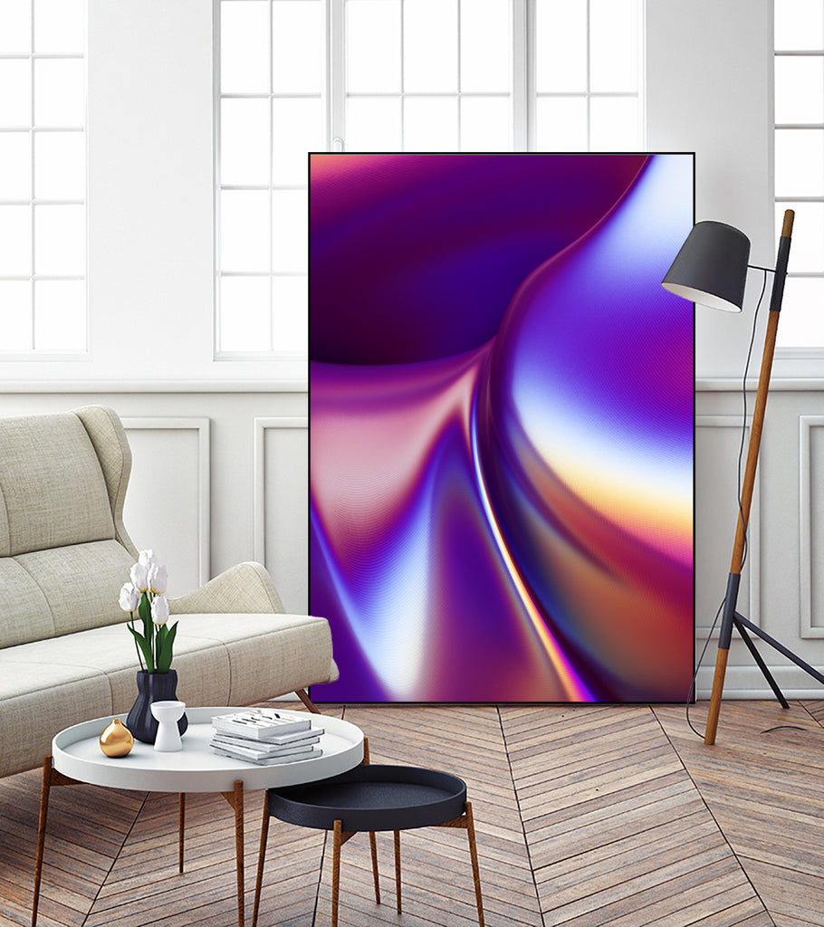 Purple Wave by Danny Jardim on GIANT ART - fuchsia digital painting