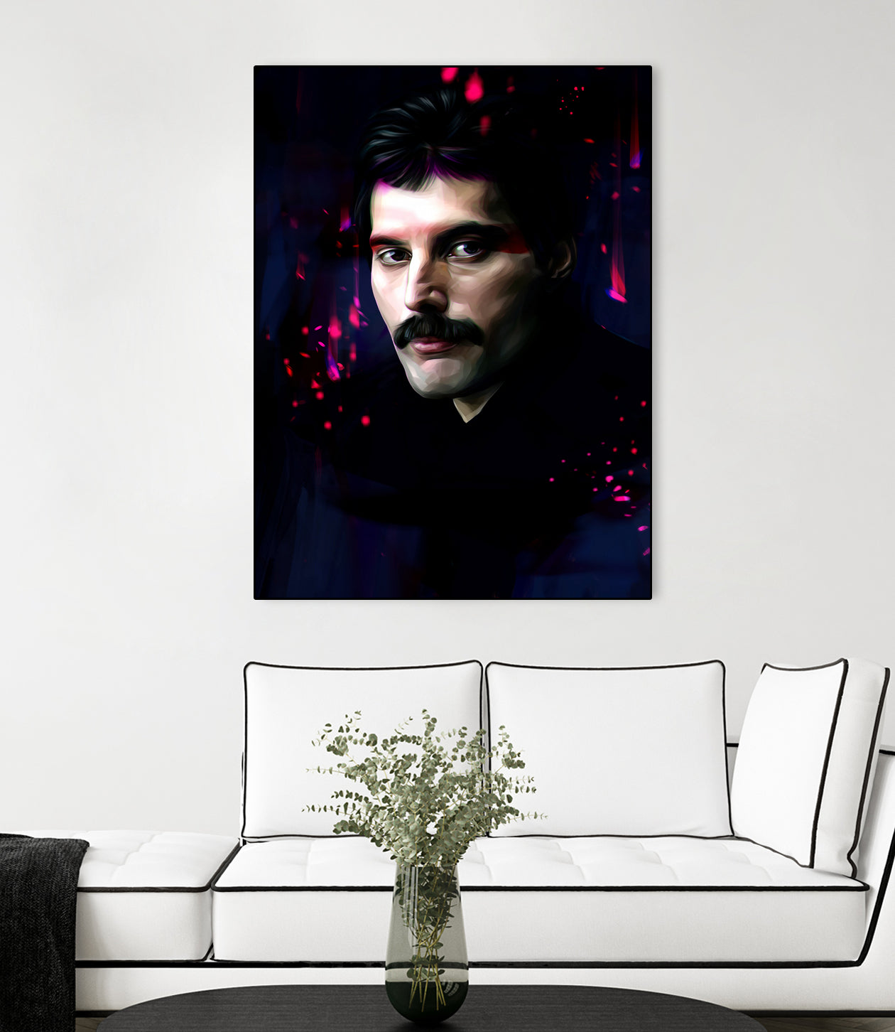 Freddie Mercury by Dmitry Belov on GIANT ART - black digital painting