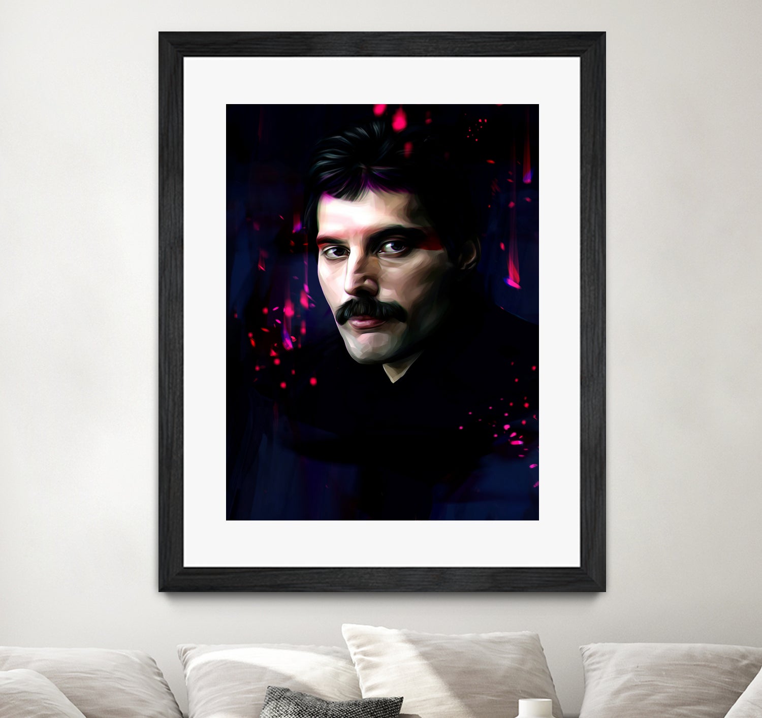 Freddie Mercury by Dmitry Belov on GIANT ART - black digital painting